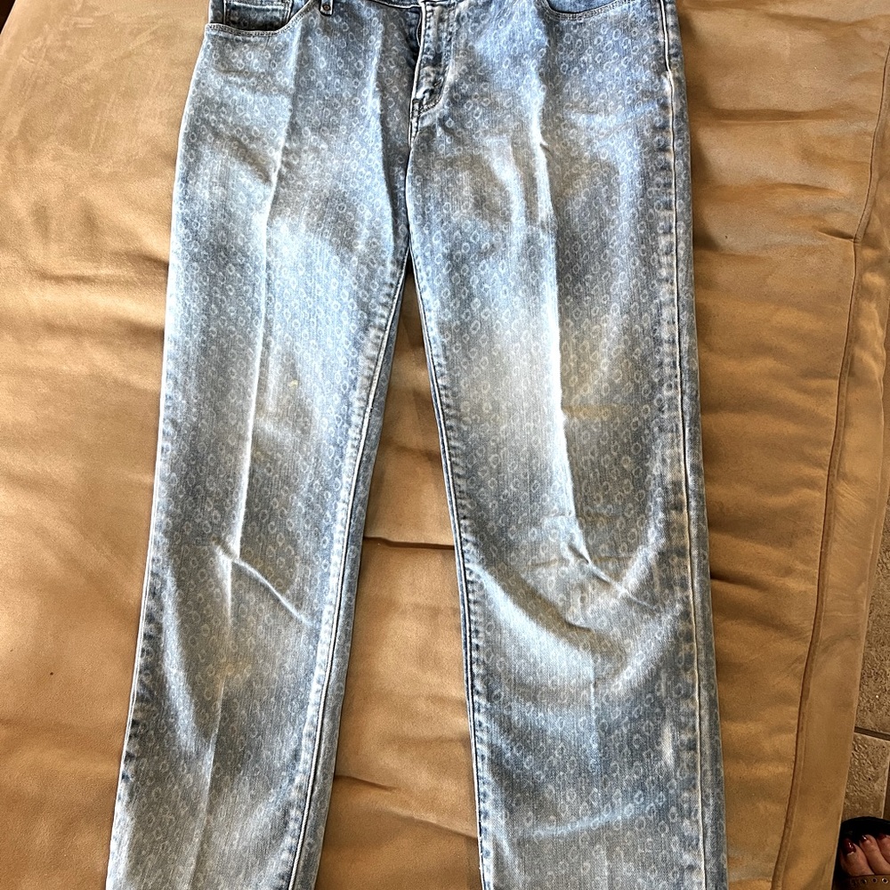 Levi’s skinny leopard like blue 30 W women’s jeans
